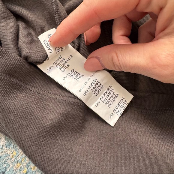 Fabiana Filippi Metallic Neckline Sleeveless Knit Top Taupe Brown Italian Luxury - Picture 8 of 9